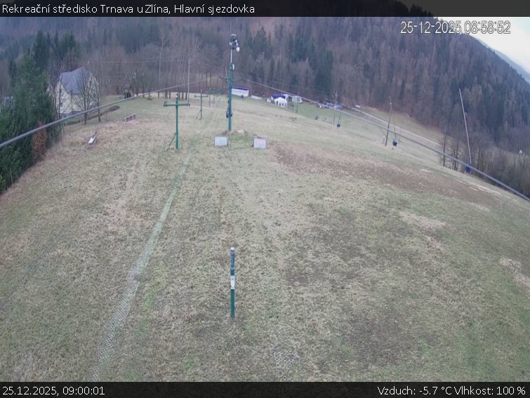 Rekreační středisko Trnava u Zlína - Hlavní sjezdovka - 25.12.2025 v 09:00