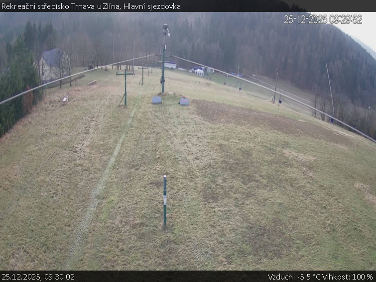 Rekreační středisko Trnava u Zlína - Hlavní sjezdovka - 25.12.2025 v 09:30
