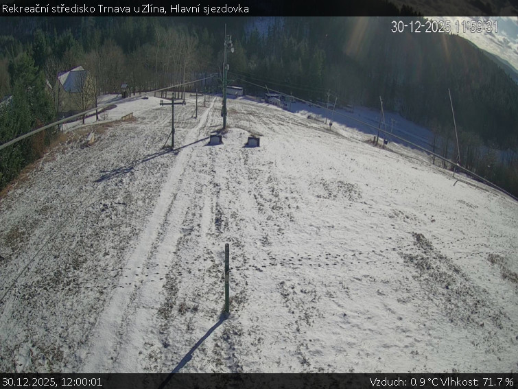 Rekreační středisko Trnava u Zlína - Hlavní sjezdovka - 30.12.2025 v 12:00