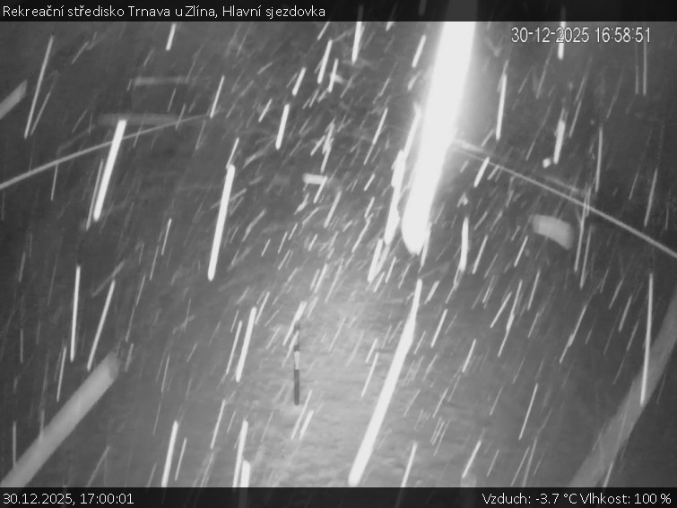 Rekreační středisko Trnava u Zlína - Hlavní sjezdovka - 30.12.2025 v 17:00