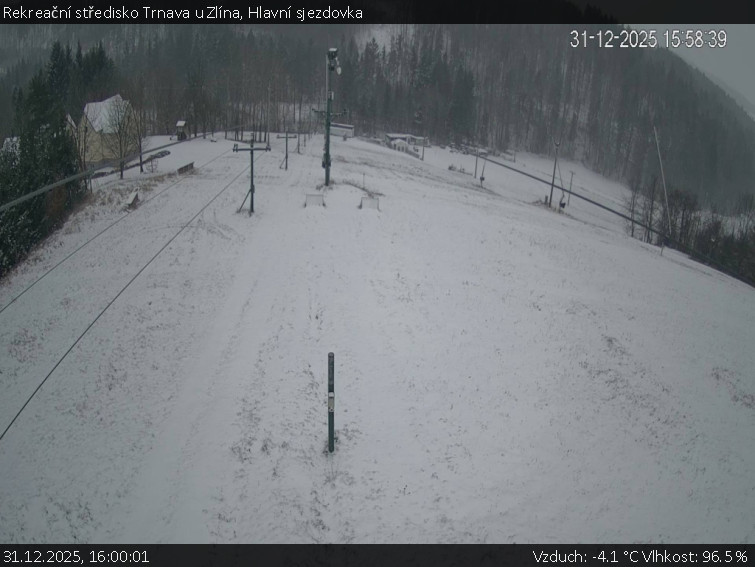 Rekreační středisko Trnava u Zlína - Hlavní sjezdovka - 31.12.2025 v 16:00