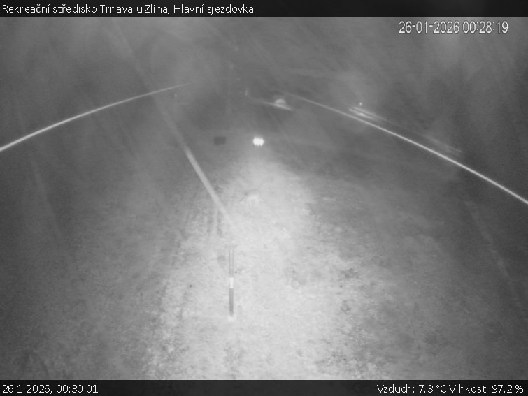 Rekreační středisko Trnava u Zlína - Hlavní sjezdovka - 26.1.2026 v 00:30