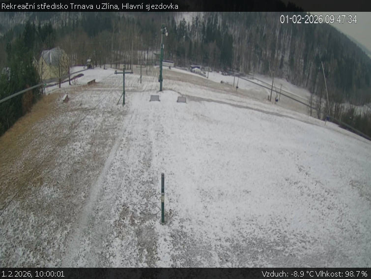 Rekreační středisko Trnava u Zlína - Hlavní sjezdovka - 1.2.2026 v 10:00