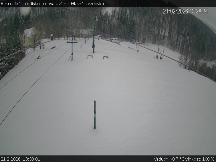 Rekreační středisko Trnava u Zlína - Hlavní sjezdovka - 21.2.2026 v 13:30