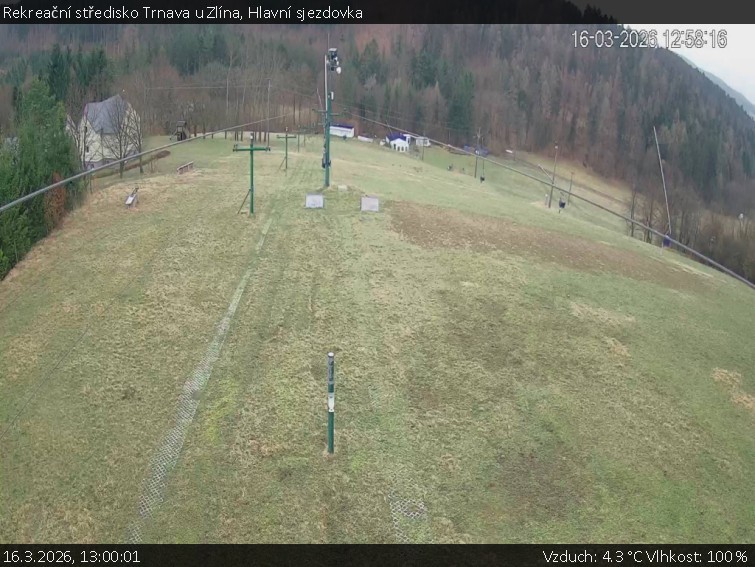 Rekreační středisko Trnava u Zlína - Hlavní sjezdovka - 16.3.2026 v 13:00