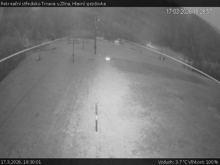 Rekreační středisko Trnava u Zlína - Hlavní sjezdovka - 17.3.2026 v 18:30