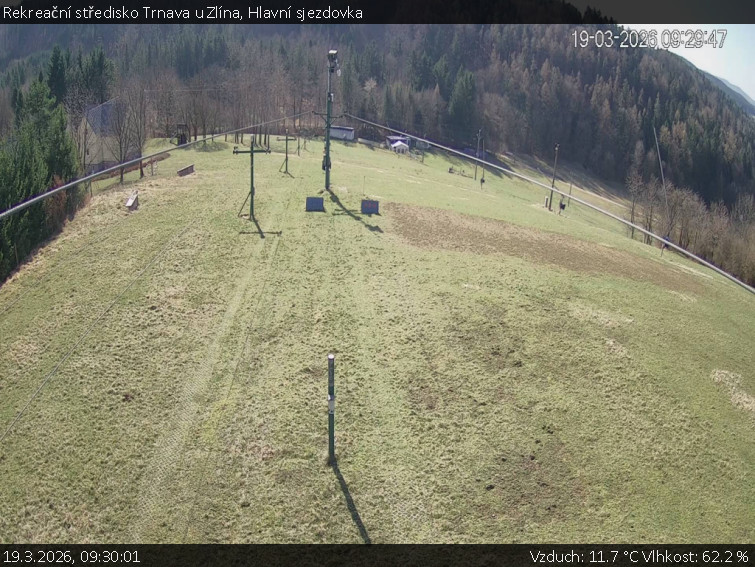 Rekreační středisko Trnava u Zlína - Hlavní sjezdovka - 19.3.2026 v 09:30