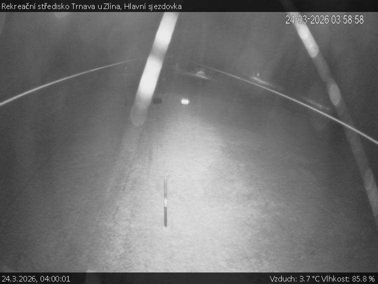 Rekreační středisko Trnava u Zlína - Hlavní sjezdovka - 24.3.2026 v 04:00