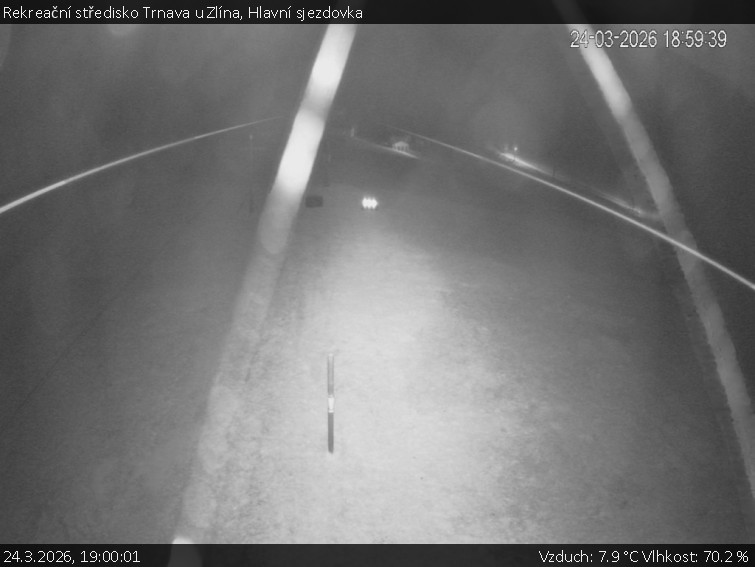 Rekreační středisko Trnava u Zlína - Hlavní sjezdovka - 24.3.2026 v 19:00