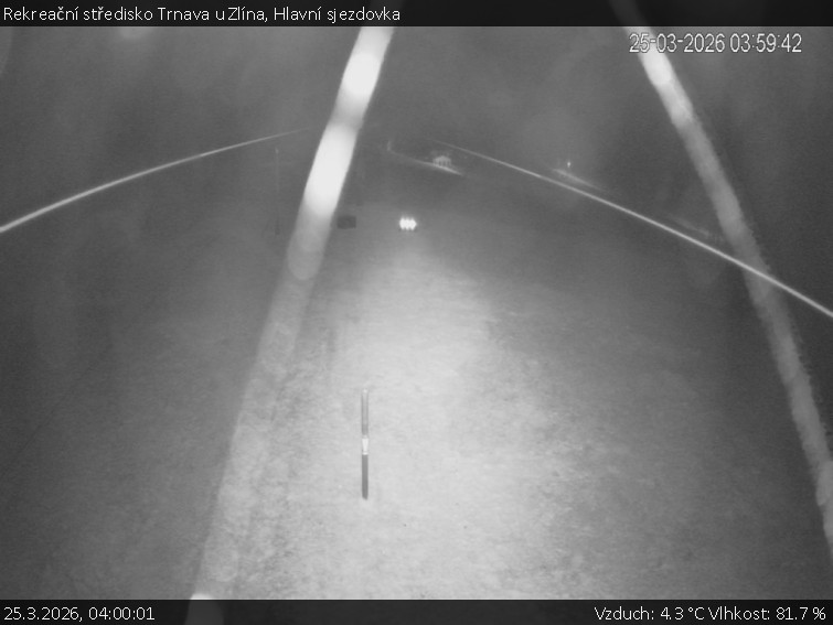 Rekreační středisko Trnava u Zlína - Hlavní sjezdovka - 25.3.2026 v 04:00