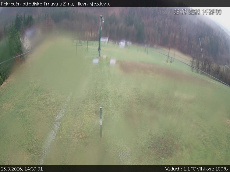 Rekreační středisko Trnava u Zlína - Hlavní sjezdovka - 26.3.2026 v 14:30