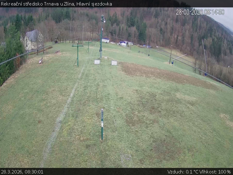 Rekreační středisko Trnava u Zlína - Hlavní sjezdovka - 28.3.2026 v 08:30