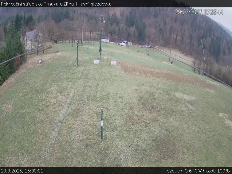 Rekreační středisko Trnava u Zlína - Hlavní sjezdovka - 29.3.2026 v 16:30