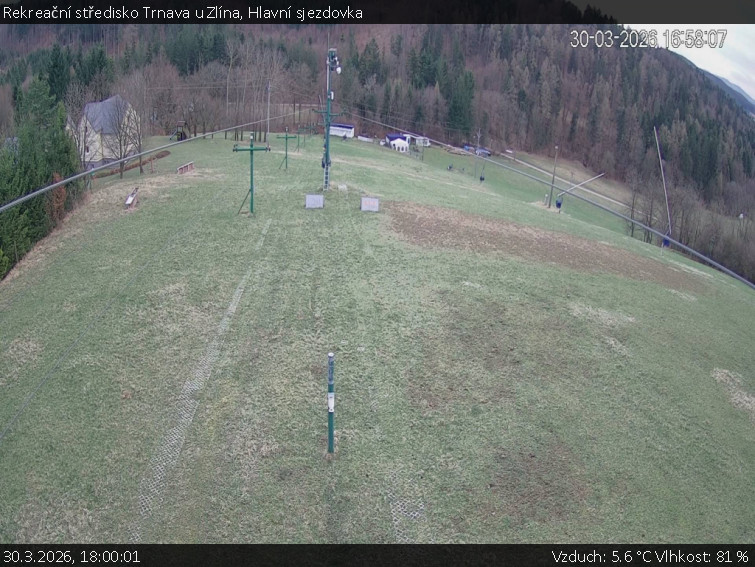 Rekreační středisko Trnava u Zlína - Hlavní sjezdovka - 30.3.2026 v 18:00