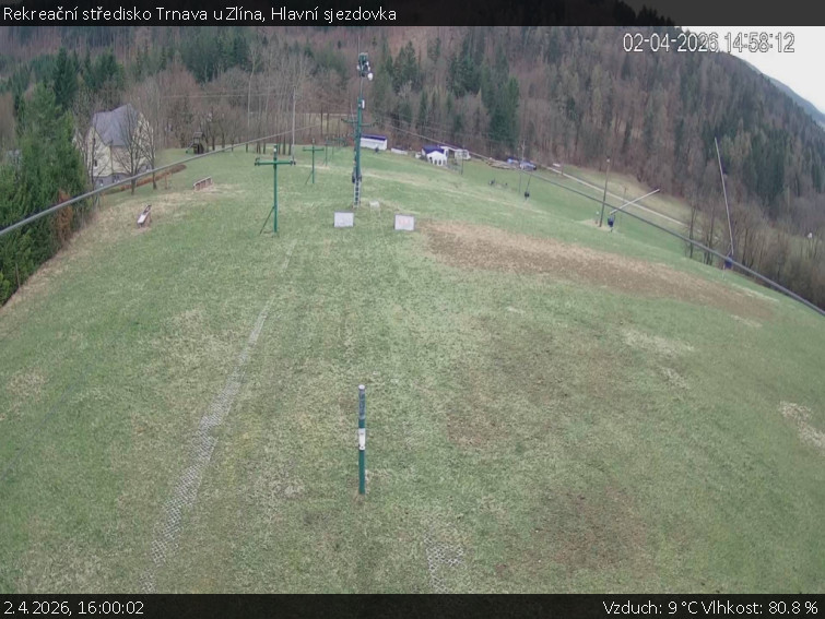 Rekreační středisko Trnava u Zlína - Hlavní sjezdovka - 2.4.2026 v 16:00