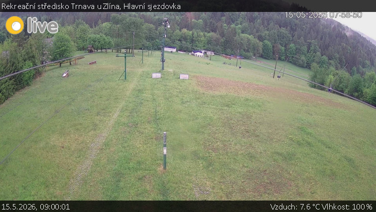 Rekreační středisko Trnava u Zlína - Hlavní sjezdovka - 15.5.2026 v 09:00