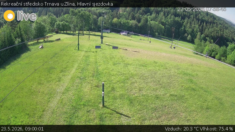 Rekreační středisko Trnava u Zlína - Hlavní sjezdovka - 23.5.2026 v 09:00