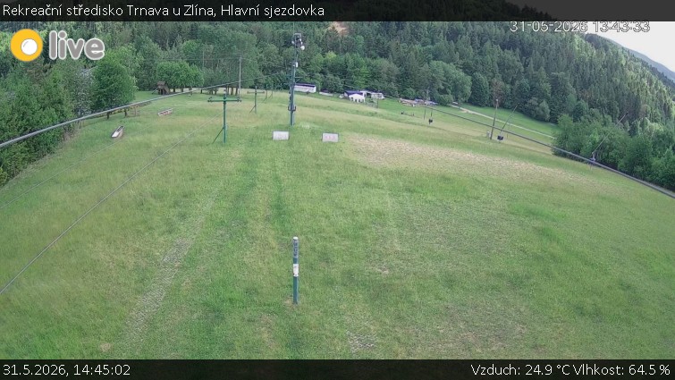 Rekreační středisko Trnava u Zlína - Hlavní sjezdovka - 31.5.2026 v 14:45