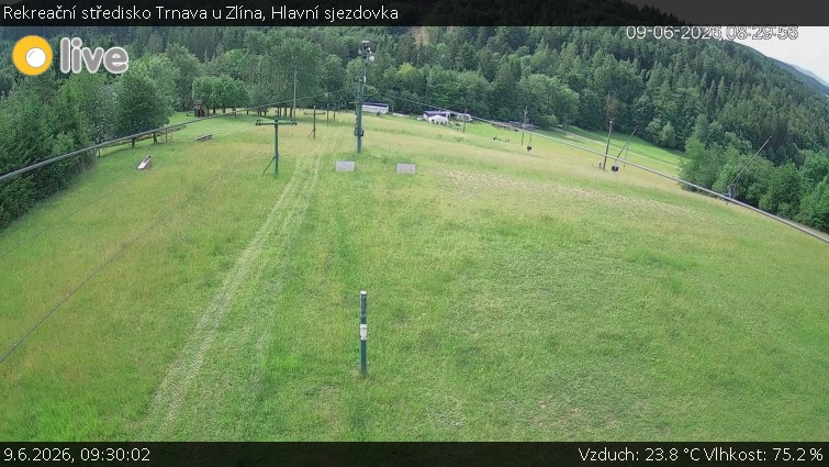 Rekreační středisko Trnava u Zlína - Hlavní sjezdovka - 9.6.2026 v 09:30