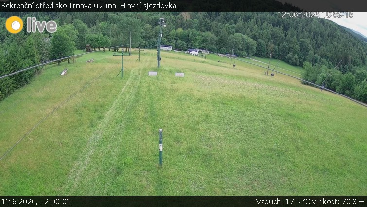 Rekreační středisko Trnava u Zlína - Hlavní sjezdovka - 12.6.2026 v 12:00