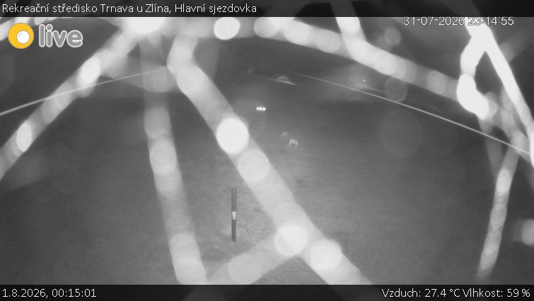 Recreation Center Trnava near Zlín - Main ski slope - 1.8.2026 v 00:15
