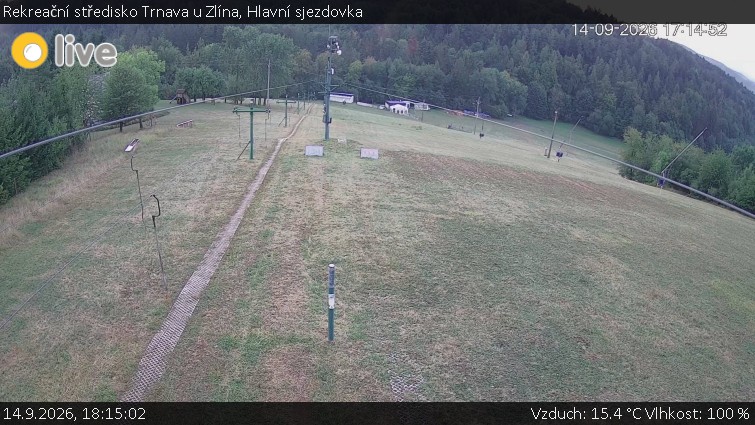Rekreační středisko Trnava u Zlína - Hlavní sjezdovka - 14.9.2026 v 18:15