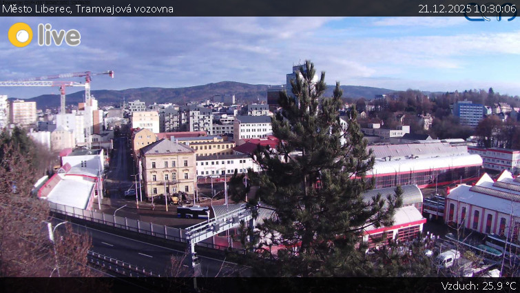 Město Liberec - Tramvajová vozovna - 21.12.2025 v 10:30