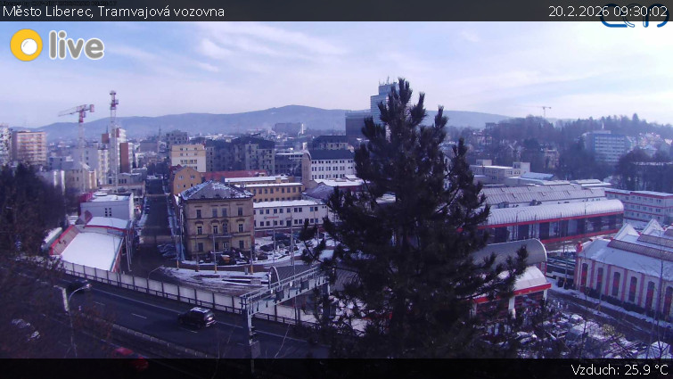 Město Liberec - Tramvajová vozovna - 20.2.2026 v 09:30