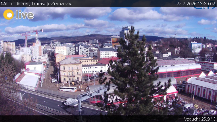 Město Liberec - Tramvajová vozovna - 25.2.2026 v 13:30