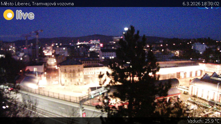 Město Liberec - Tramvajová vozovna - 6.3.2026 v 18:30