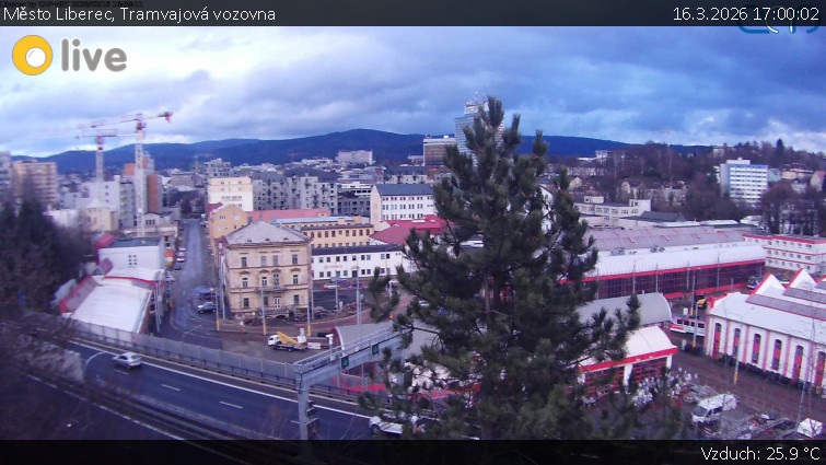 Město Liberec - Tramvajová vozovna - 16.3.2026 v 17:00