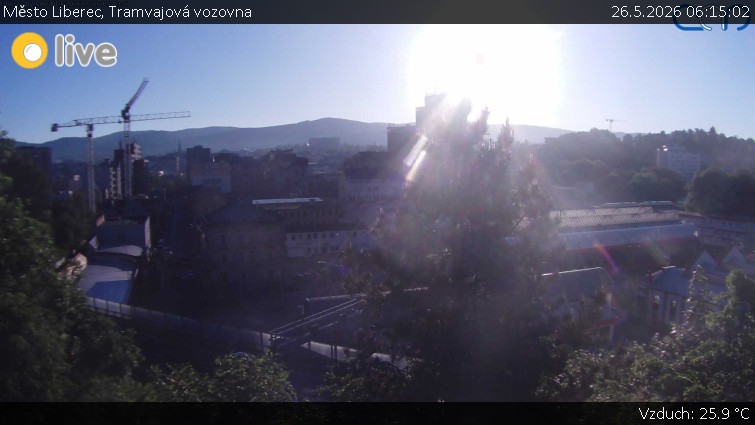 Město Liberec - Tramvajová vozovna - 26.5.2026 v 06:15