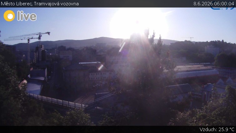Město Liberec - Tramvajová vozovna - 8.6.2026 v 06:00