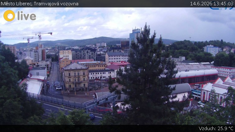 Město Liberec - Tramvajová vozovna - 14.6.2026 v 13:45