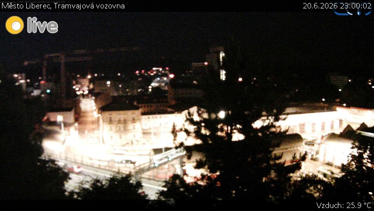 Město Liberec - Tramvajová vozovna - 20.6.2026 v 23:00