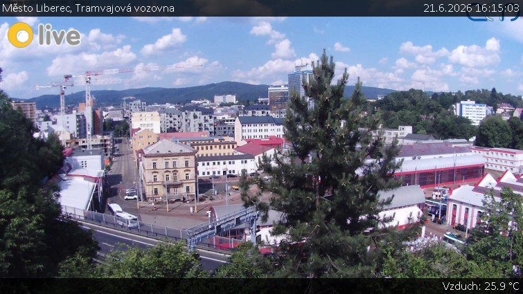 Město Liberec - Tramvajová vozovna - 21.6.2026 v 16:15