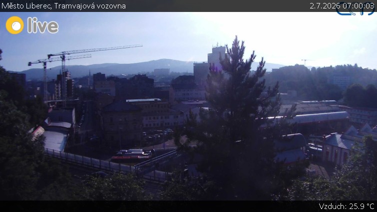 Město Liberec - Tramvajová vozovna - 2.7.2026 v 07:00