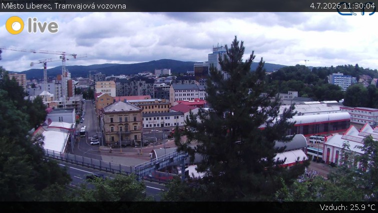 Město Liberec - Tramvajová vozovna - 4.7.2026 v 11:30