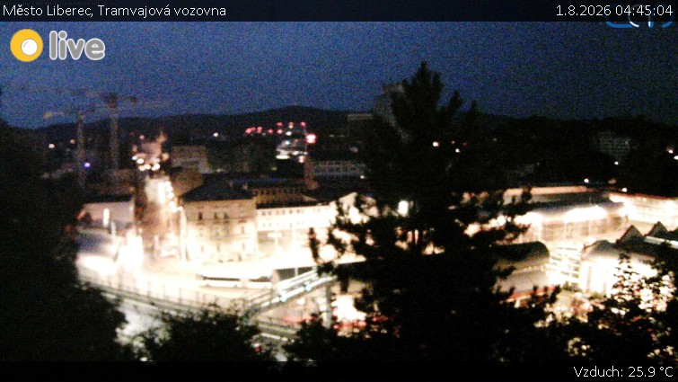 City of Liberec - Tram depot - 1.8.2026 v 04:45