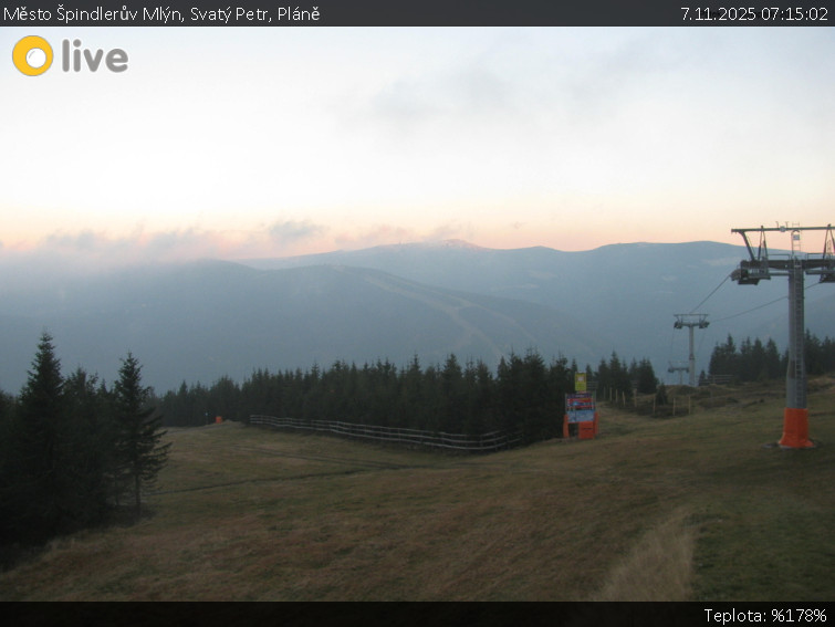Město Špindlerův Mlýn - Svatý Petr, Pláně - 7.11.2025 v 07:15