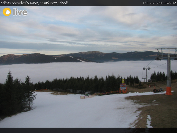 Město Špindlerův Mlýn - Svatý Petr, Pláně - 17.12.2025 v 08:45