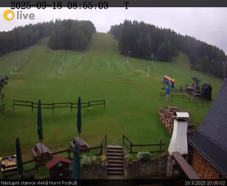 Skiareál Horní Podluží - Nástupní stanice vleků Horní Podluží - 18.9.2025 v 10:00