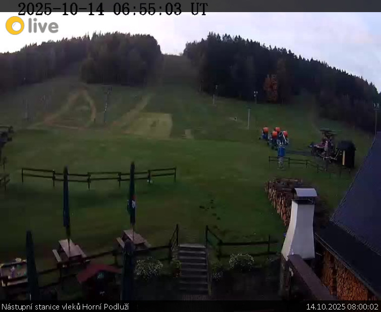 Skiareál Horní Podluží - Nástupní stanice vleků Horní Podluží - 14.10.2025 v 08:00 Skiareál Horní Podluží - Nástupní stanice vleků Horní Podluží - 14.10.2025 v 08:00