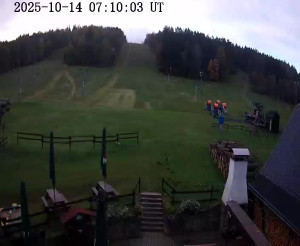 Skiareál Horní Podluží - Nástupní stanice vleků Horní Podluží - 14.10.2025 v 08:15
