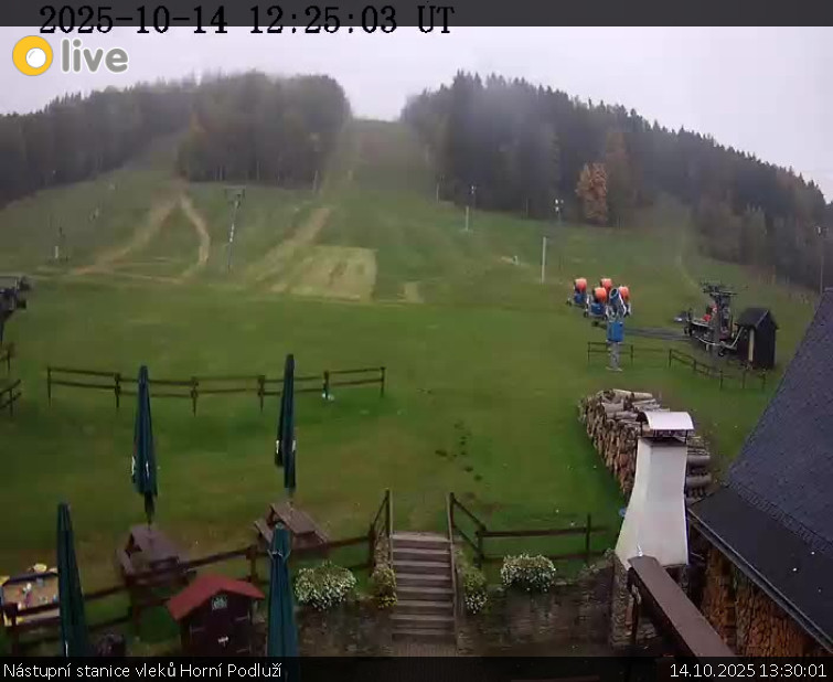 Skiareál Horní Podluží - Nástupní stanice vleků Horní Podluží - 14.10.2025 v 13:30 Skiareál Horní Podluží - Nástupní stanice vleků Horní Podluží - 14.10.2025 v 13:30