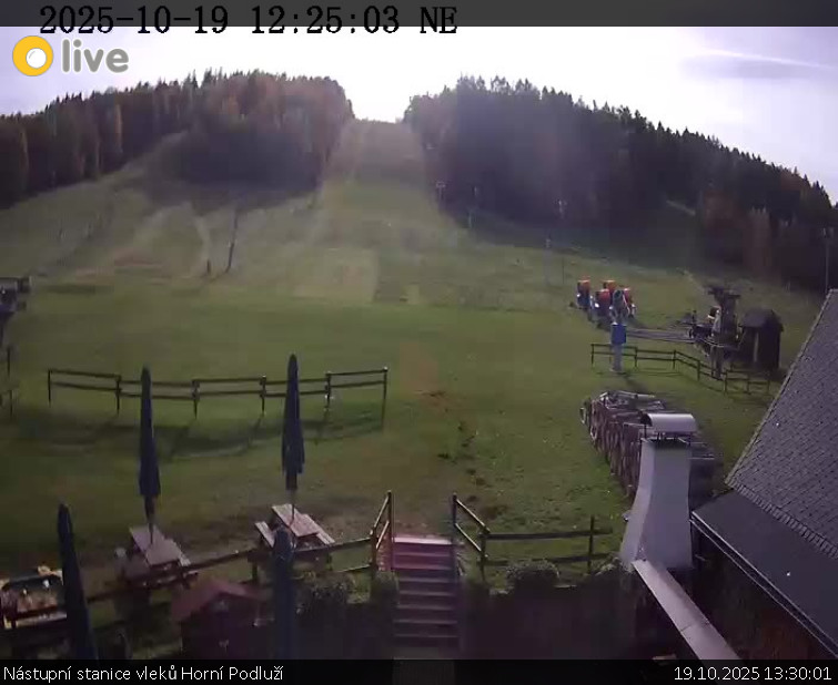 Skiareál Horní Podluží - Nástupní stanice vleků Horní Podluží - 19.10.2025 v 13:30 Skiareál Horní Podluží - Nástupní stanice vleků Horní Podluží - 19.10.2025 v 13:30