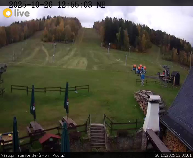 Skiareál Horní Podluží - Nástupní stanice vleků Horní Podluží - 26.10.2025 v 13:00 Skiareál Horní Podluží - Nástupní stanice vleků Horní Podluží - 26.10.2025 v 13:00