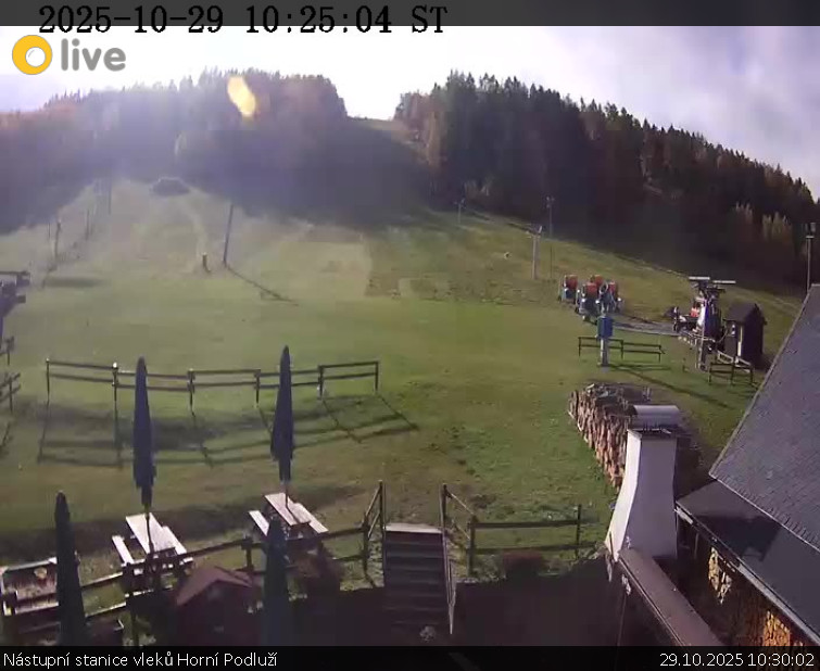 Skiareál Horní Podluží - Nástupní stanice vleků Horní Podluží - 29.10.2025 v 10:30 Skiareál Horní Podluží - Nástupní stanice vleků Horní Podluží - 29.10.2025 v 10:30