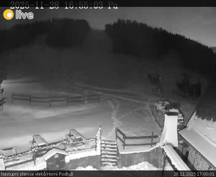 Skiareál Horní Podluží - Nástupní stanice vleků Horní Podluží - 28.11.2025 v 17:00