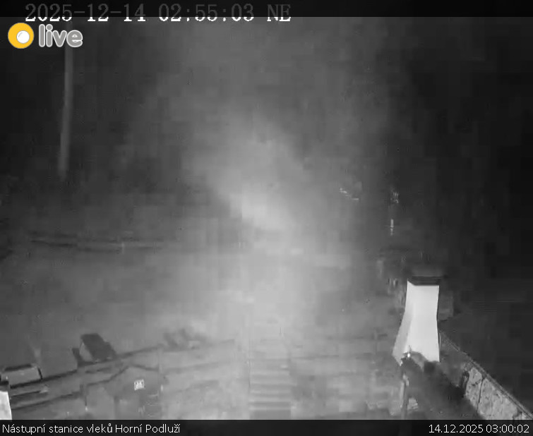 Skiareál Horní Podluží - Nástupní stanice vleků Horní Podluží - 14.12.2025 v 03:00